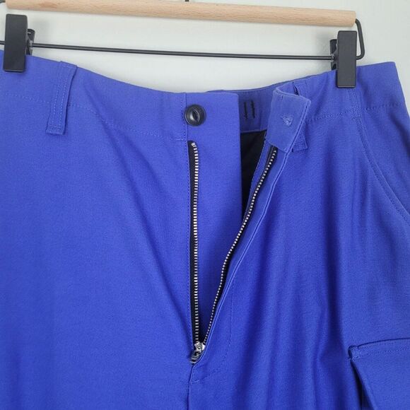 Rag & Bone Sands Cotton Twill Cargo Pants High Waist Bright Blue Size 8 NWT - Picture 8 of 13